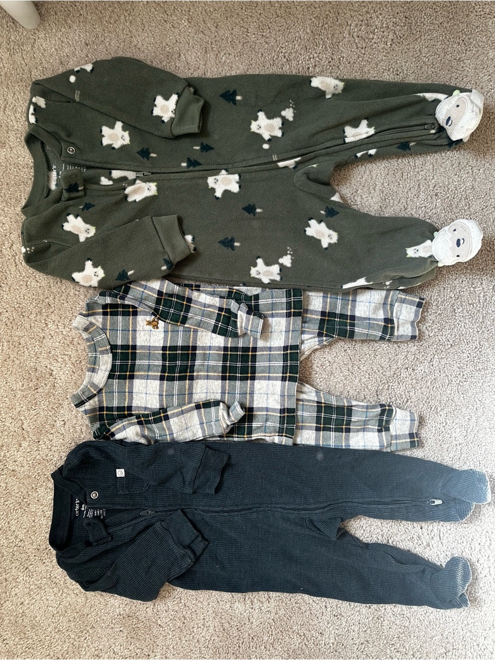 6 months Carter's & 6-12 month Gap pajama bundle